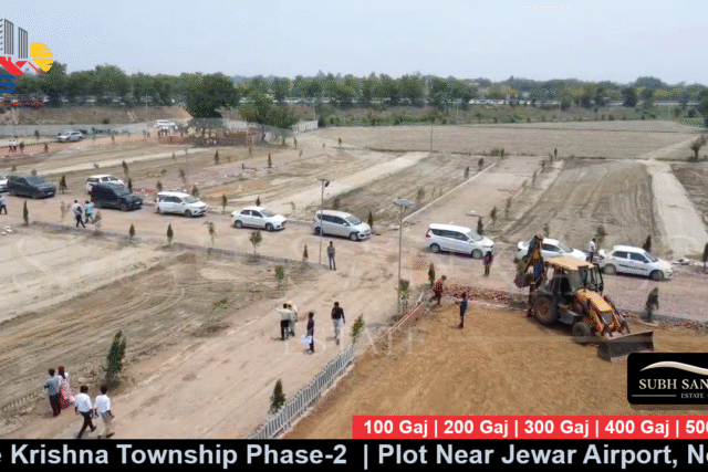 100 Gaj Plot in Jewar – Hare Krishna Township Phase 2